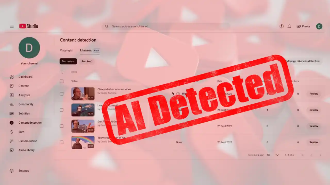YouTube AI Content Detection Tool