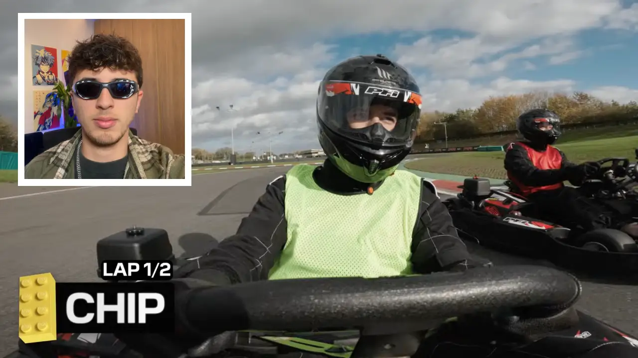 TheBurntChip Crowned Fastest YouTuber in Lando Norris’s Latest Challenge