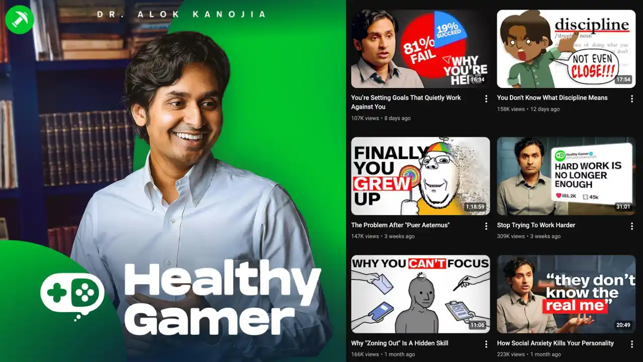 HealthyGamerGG Alok Kanojia Warns Against The Trap Of Passive Self-Help Consumption