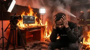 Struggling creator Vidhayak Prajapati burns down home studio in Garhwa out of frustration