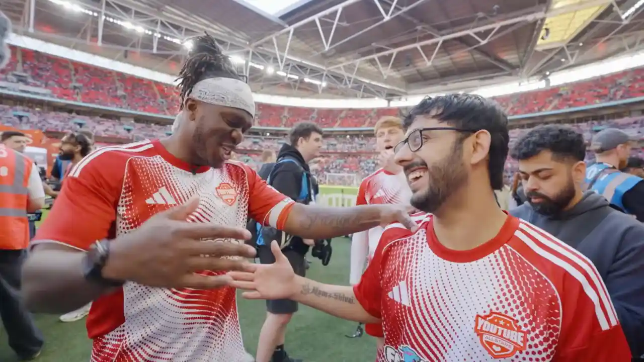 CarryMinati Hits Wembley for Sidemen Charity Match