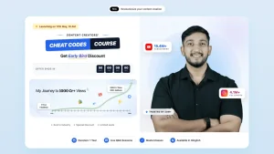 Professor Of How YouTuber Launches Content Creators Cheat Codes Course
