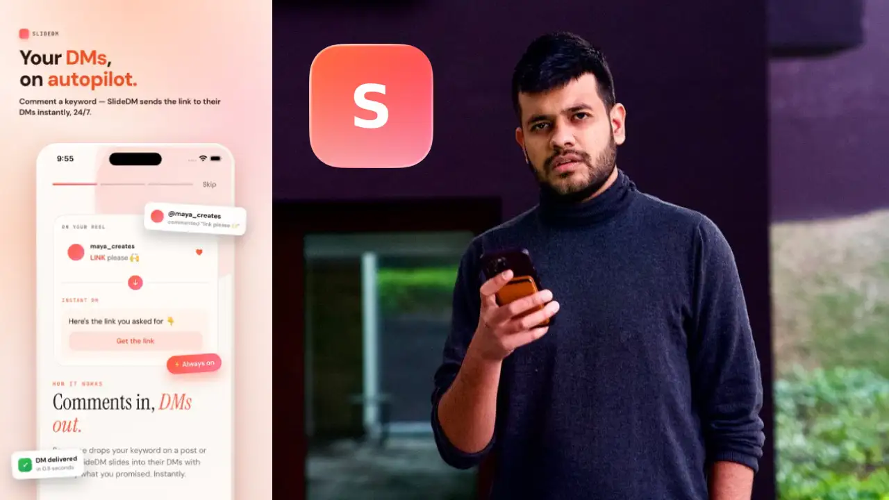 Tech YouTuber Jay Kapoor Unveils SlideDM To Solve DM Automation Tool