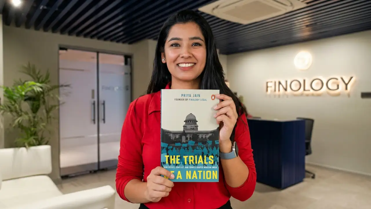 Finology Legal Founder Priya Jain Book The Trials of a Nation