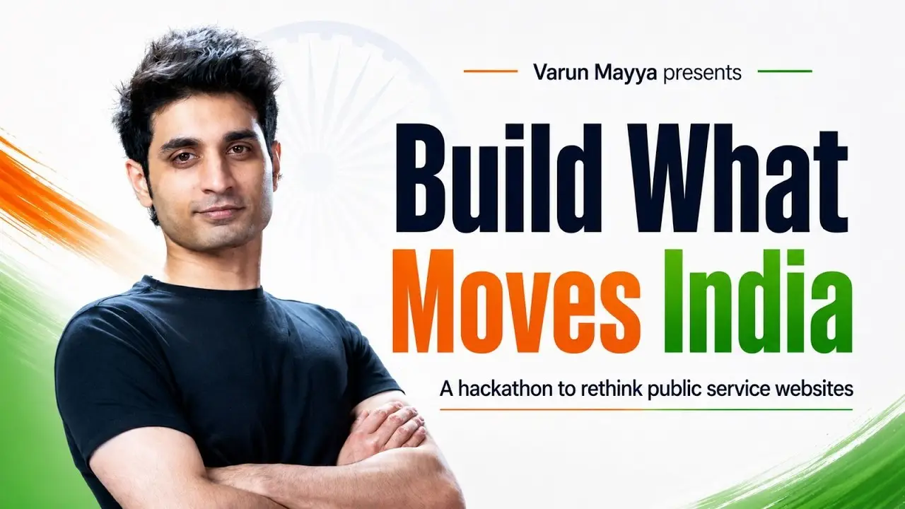 Varun Mayya Launches Build What Moves India to Redesign Citizen Portals With AI